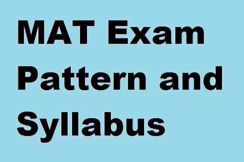 MAT Exam Pattern and Syllabus
